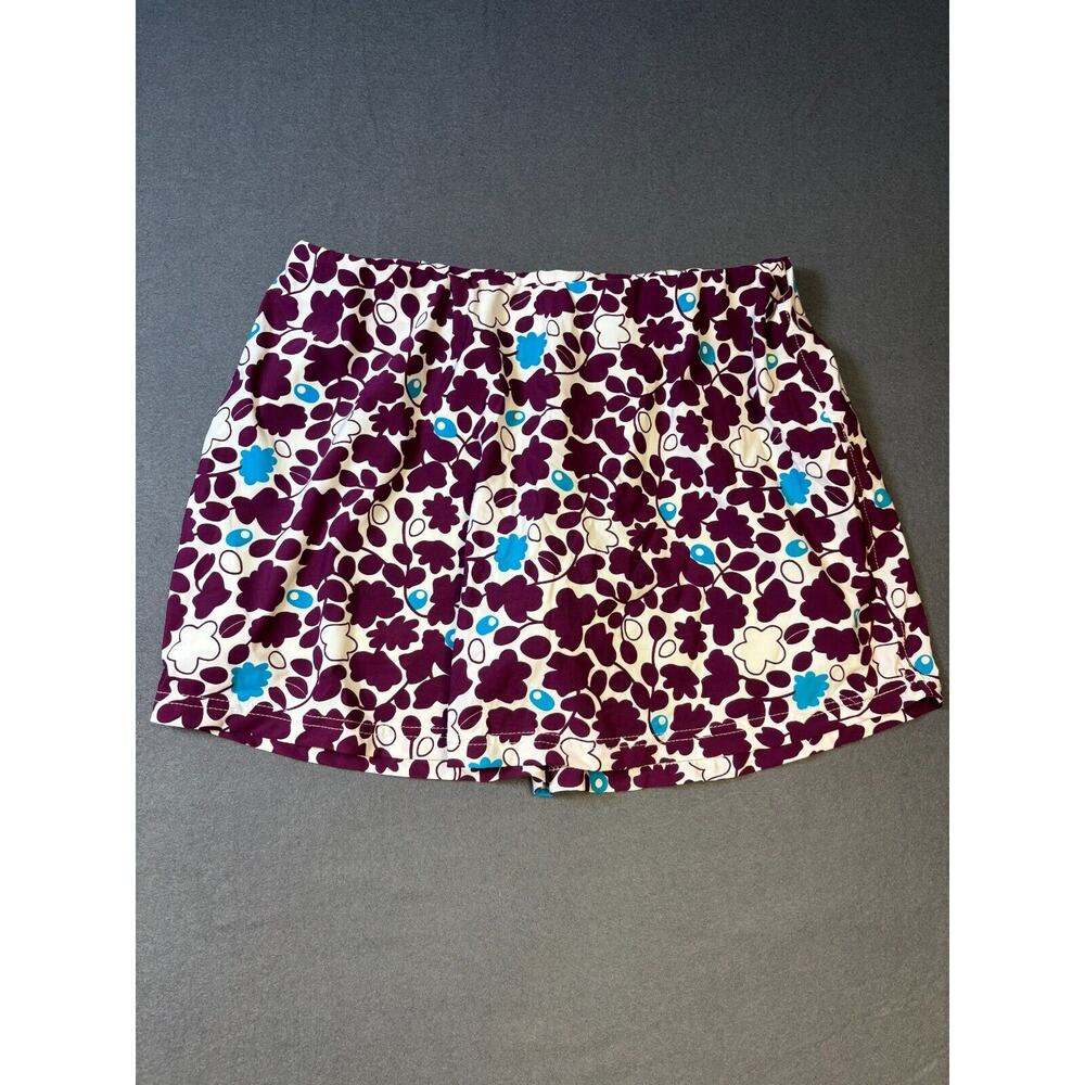 Territory Olive It All Sport Skort Women's Size Large Skirt Shorts Floral Print